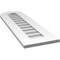 Ekena Millwork Round Top Surface Mount PVC Gable Vent: Non-Functional, w/ 3-1/2"W x 1"P Standard Frame, 12"W x 38"H GVPRT12X3801SN - alternate 2